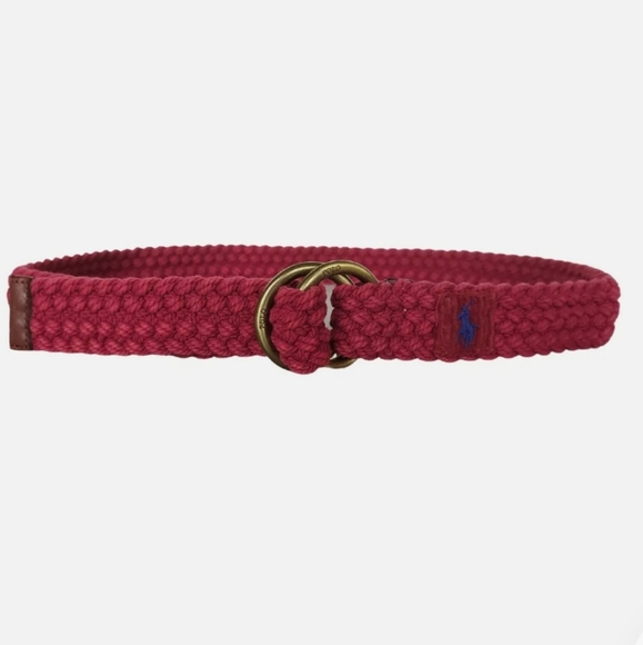 NWT Men's Ralph Lauren Polo Webbed Cotton O Ring Belt - Picture 7 of 9